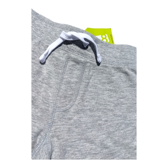 Crazy 8 Boys 2T Grey Cotton Faux Drawstring Short - Picture 2 of 5